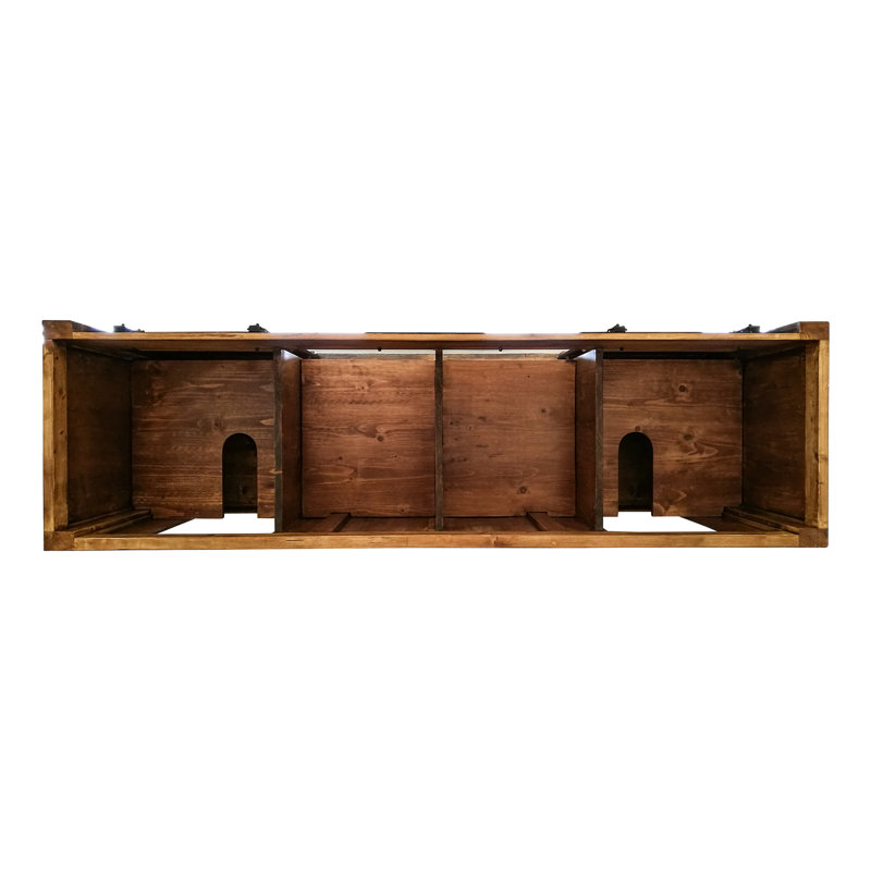 Loon Peak® Nixa 72'' Double Bathroom Vanity with Stone Top & Reviews